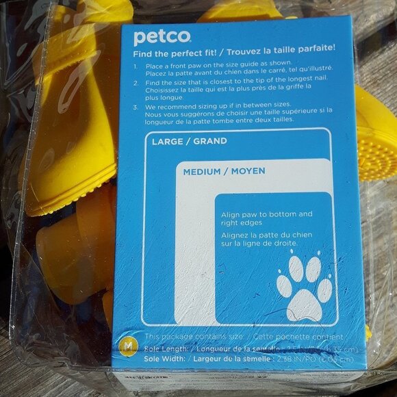 Petco silicone rainboots for dogs Medium Dog Booties - Picture 2 of 3